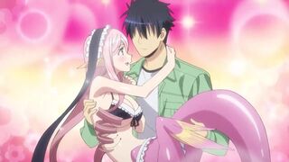 Master brings home a hot mermaid babe to his harem hoes