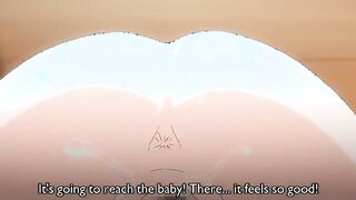 Shin Ringetsu 2 - Two knocked up anime teens work on a cock together