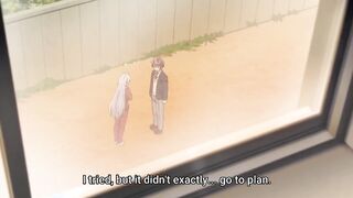 Weak Teacher 1 (ecchi anime) - Clumsy busty anime teacher rips her stockings in class