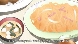 Testament of Sister New Devil OVA - Petite succubus with banana fucks cute hentai teen on bed