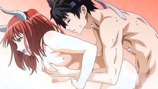 Best Sex I've Ever Had 1 - Hentai hero fucks busty demon king and cums on her face