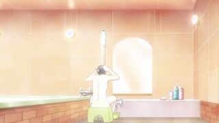 Monster Musume 4 - Ecchi - Slime girl gives master a slippery boob washing
