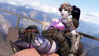 Compilation of the hottest D.va, Widowmaker, and Mercy fuck scenes