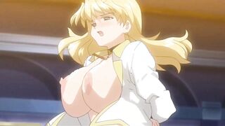 Busty blonde pirate grows a futa dick and bangs her hentai redhead friend