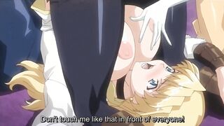 Busty blonde pirate grows a futa dick and bangs her hentai redhead friend