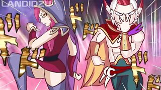 Funny cartoon parody where hot elf girls get their freak on