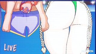 Implications - Sexy fantasy girls have rough implied cartoon sex