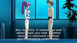 Squirting Mermaid - Swim coach fucks one of his big breasted hentai swimmers