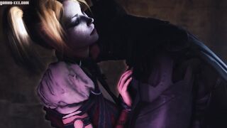 Gotham Sirens: Arkham Sex - Batman pulls out his big cock and fucks Harley Quinn with it