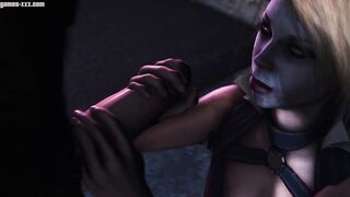 Gotham Sirens: Arkham Sex - Batman pulls out his big cock and fucks Harley Quinn with it