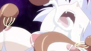 Jiburiru: The Devil Angel 3 ep2 - Angel gets her pussy, mouth, and ass filled with demon tentacles