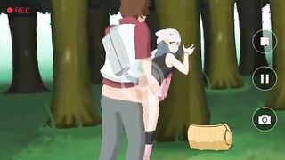 Dawn loses a pokemon battle and pays with her pussy