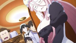 Hot anime bird babe loses her cell phone in her ass crack