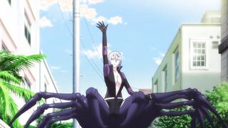 Hot anime bird babe loses her cell phone in her ass crack