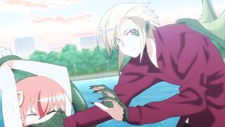 Hot anime bird babe loses her cell phone in her ass crack