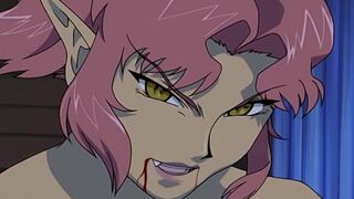 Masquerade 2 ep4 - Nude vampire interrupts a steamy fuck session between hentai lovers