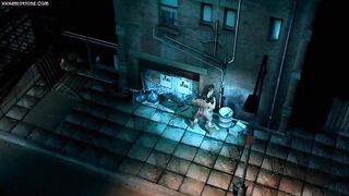Wolverine lifts up catwoman and fucks her in an alley