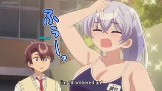 Weak Teacher 5 (ecchi anime) - Busty anime teacher tries on sexy bikinis