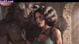 Tomb Raider and the Dangerous Creatures of the Jungle (AI)