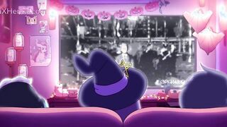 Hallowen Night Filled with Pleasure and the Risk of Getting Caught (Cartoon Parody)