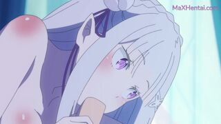 Tonight you belong to me - Subaru x Emilia (Anime Hentai) Eng Sub