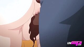 Teenie Caught Stroking With Ice Juice in Public - Anime porn