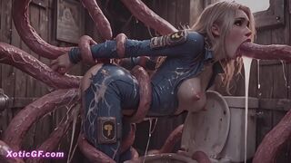 Goblins X Tentacle: The Last Gangbang in the Vegas Desert (AI Generated)
