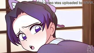 Kocho es follada por una luna creciente Animacion Manga porn