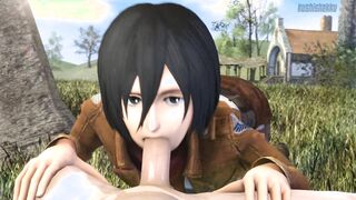 Mikasa's Blowjob