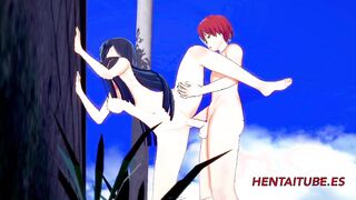 Naruto Boku No Hero Manga porn THREE DIMENSIONAL - Todoroki & Hinata in the street