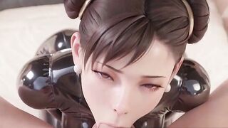 THREE DIMENSIONAL Toon : Chun-Li in a Spandex Suit Restrain bondage Blowage & Side Drill Uncensored Anime porn [AI Generated]
