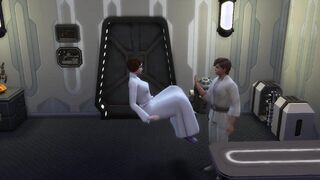 X Star Wars: Luke using his jedi skils to smash Leia -Sims4- pornography manga porn