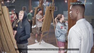 Unfaithful Wife Amanda Cheats on her Boring Hubby with BBC Artist (3D Sexgame)