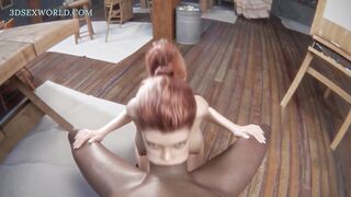 Unfaithful Wife Amanda Cheats on her Boring Hubby with BBC Artist (3D Sexgame)