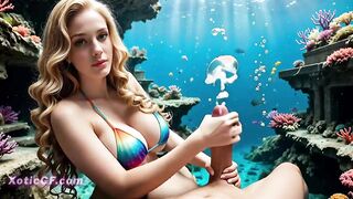 Underwater Sex in the Sea with Busty Mermaid Milf (AI)