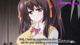 Lean Anime porn Dame Blackmailed Into First-ever Bj