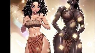AI Generated - Anime porn toon mind-blowing mind-blowing animated anime african yankee black ebony euro trans queen stripper pulverizes step stepsister moist and jizzes inwards her vagina sans rubber
