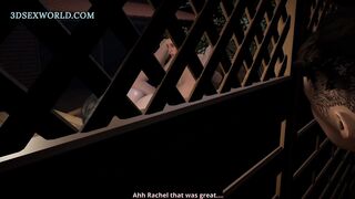 Threesome with Big Booty Stepmom in the Garden (3D Sexgame) HOT
