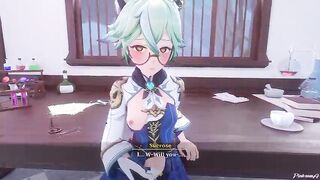 A Night In Mondstadt Part two Genshin Influence Sucrose x Lumine - PinkSama - Toon Anime porn R34