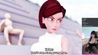 Elastigirl handles a massive girthy cock