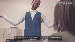 Big Booty MILF Teacher Fucks the BBC Director to Keep Her Job (3D Sexgame)