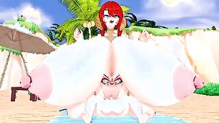 Yam-sized Udders Cowgirl Pose