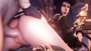 League of Legends Caitlyn Got Ganked From Behind
