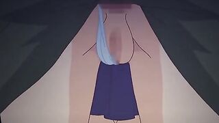 Sweat Teasing 2 - Busty hentai babe gets a hard dick up her ass