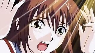 The Kawarazaki Household 2 ep4 - Tied up and gagged hentai woman is doubled fucked by dildos