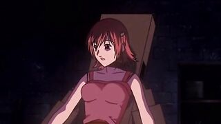 The Kawarazaki Household 2 ep4 - Tied up and gagged hentai woman is doubled fucked by dildos