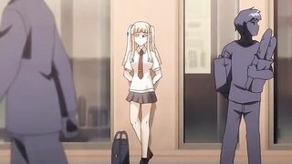 Fuzzy Lips 2 - Hentai student fucks her teacher and lets him cum inside her pussy
