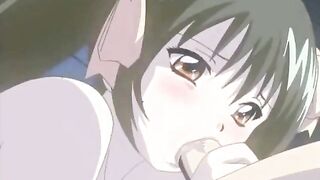 The Kawarazaki Household 2 ep1 - Gagged hentai maid with dildo up ass pisses on two way mirror