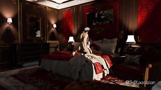 Sexy Baroness ass fucks with Casanova in luxury room in Venice