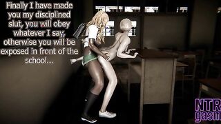 Discipline 2 - Futa on Male - Class president is a sissy who gets fucked by an ebony futa cock